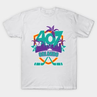 407 Orlando Hockey color T-Shirt